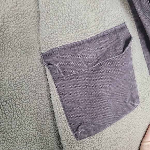 Polar King Key Vest Mens 2X-Large Tall 2XLT Sherpa Lined Brown Canvas Workwear - Picture 4 of 5